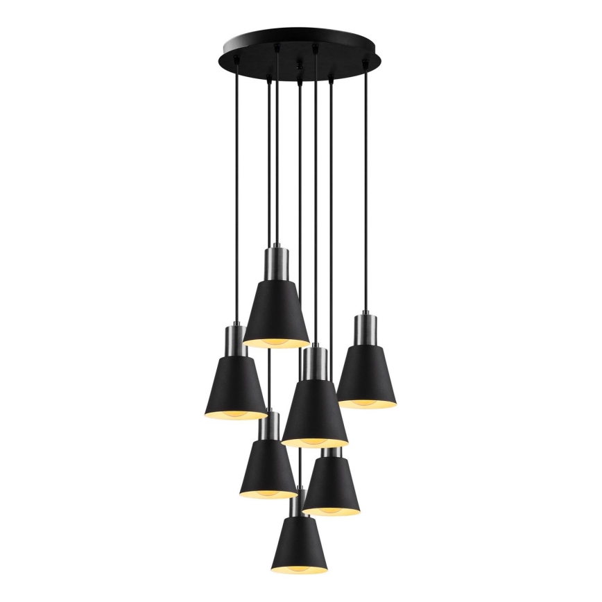 KEM Pendant Light 7xE27/40W/230V Black