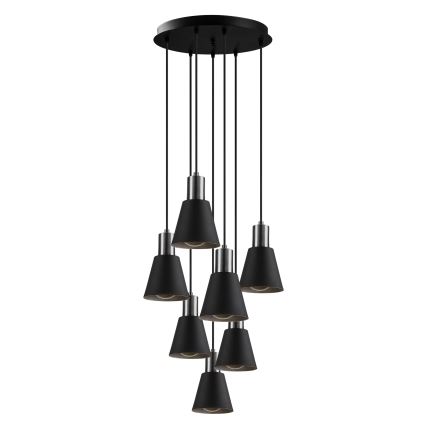 KEM Pendant Light 7xE27/40W/230V Black