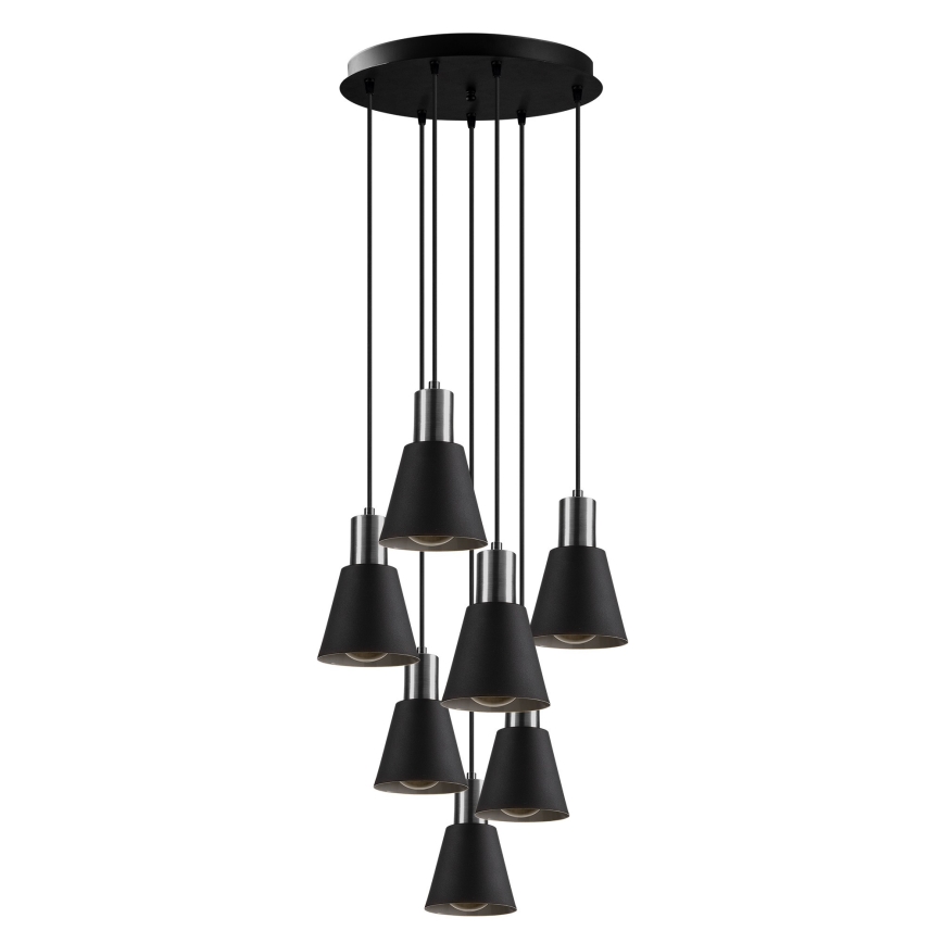 KEM Pendant Light 7xE27/40W/230V Black