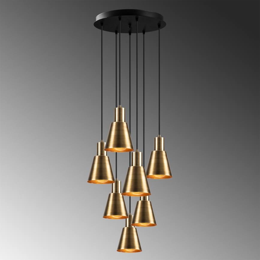 KEM Pendant Light 7xE27/40W/230V Gold