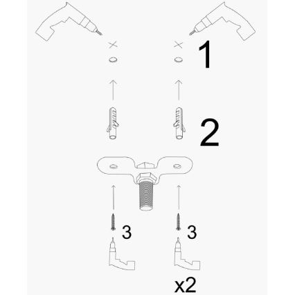 KEM Pendant Light 7xE27/40W/230V Gold
