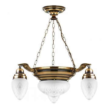 Kemar AW30/P - Chandelier AZERO 3xE27/60W/230V + 1xE27/100W/230V