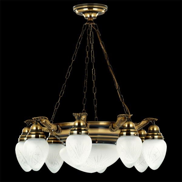 Kemar AW80/P - Chandelier AZERO 8xE27/60W/230V + 1xE27/100W/230V