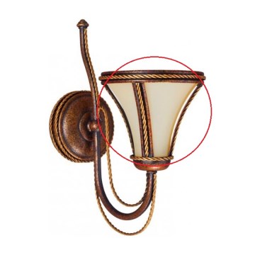 Kemar Klosz T/m - Replacement glass for wall light TANAJA E14