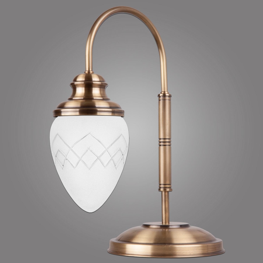 Kemar LSA25/M/RI - Table lamp RINAMA 1xE27/60W/230V brass