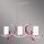 Kemar MR/B3/R  - Chandelier Marami R 3xE14/60W/230V