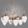 Kemar RI/8/M - Chandelier on a pole RINAMA 8xE27/60W/230V brass