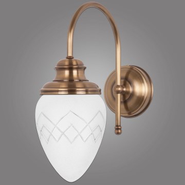 Kemar RI/K/1/M - Wall light RINAMA 1xE27/60W/230V brass
