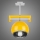 Kemar SG/KU/1/YL - Pendant Lighting QUARA 1xE27/60W/230V