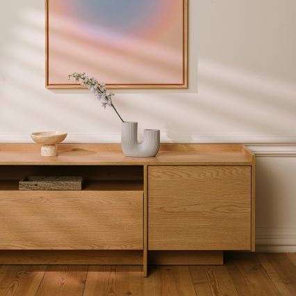 KEMI TV Stand 197x57 cm Cremona Oak