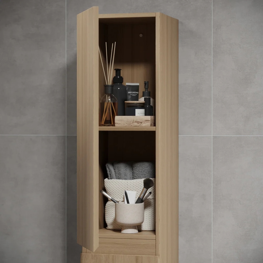 KENWOOD 186 cm Bathroom Cabinet, Oak