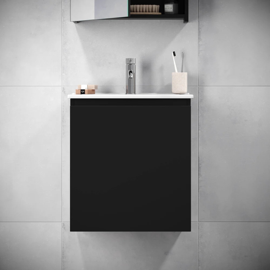 KENWOOD 51 cm Bathroom Vanity with Basin, Black