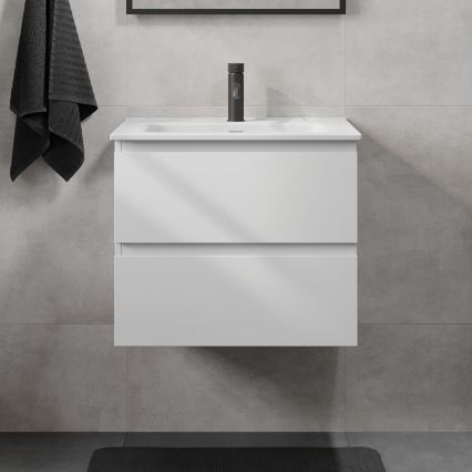 KENWOOD 61 cm White Bathroom Vanity with Sink