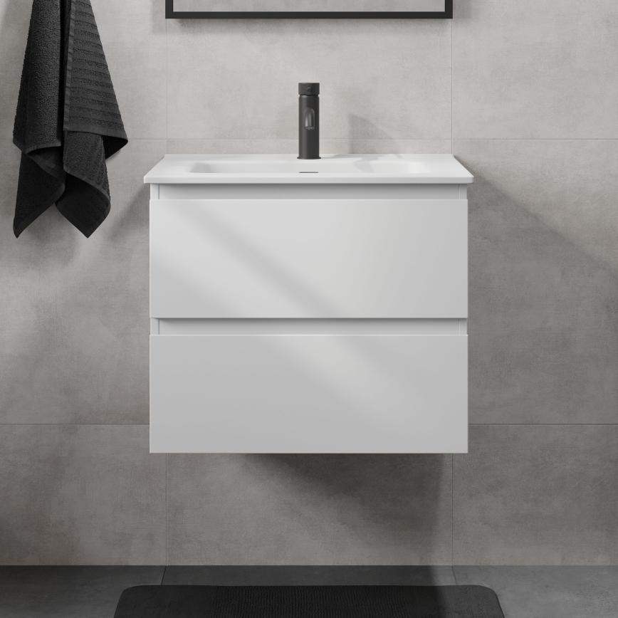 KENWOOD 61 cm White Bathroom Vanity with Sink