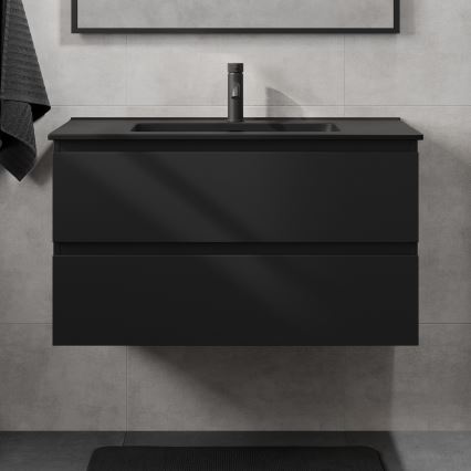 KENWOOD 91 cm Bathroom Vanity Unit with Basin – Black