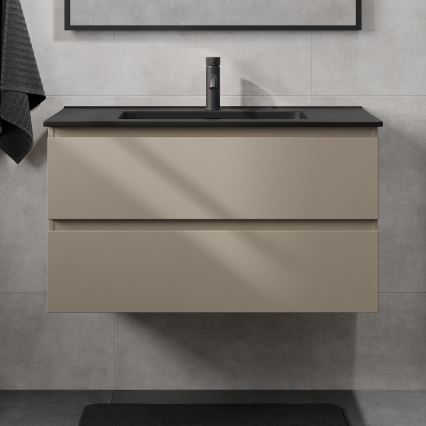 KENWOOD 91 cm Bathroom Vanity with Basin, Marrakesh/Black