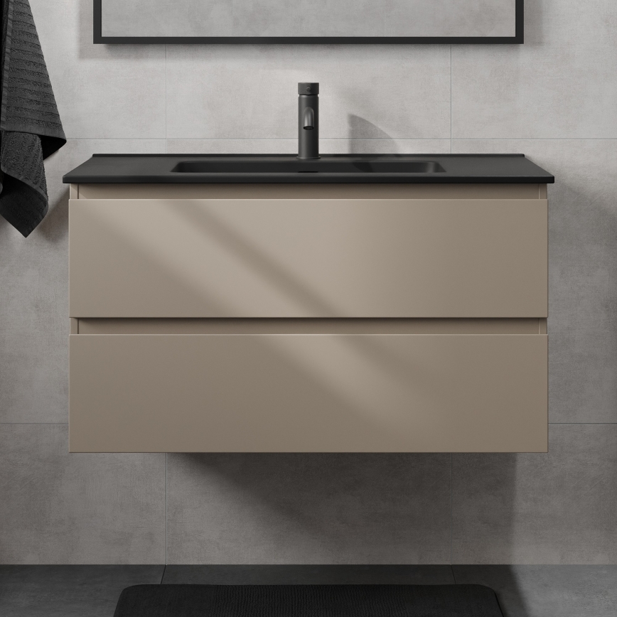 KENWOOD 91 cm Bathroom Vanity with Basin, Marrakesh/Black