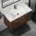 KENWOOD 91 cm Bathroom Vanity with Basin, Walnut/White