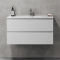 KENWOOD 91 cm White Bathroom Vanity with Basin