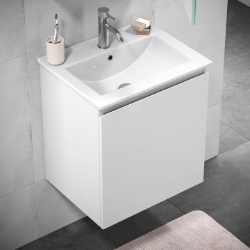 KENWOOD Bathroom vanity unit with basin, 51x55x41 cm, White