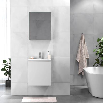 KENWOOD Bathroom vanity unit with basin, 51x55x41 cm, White