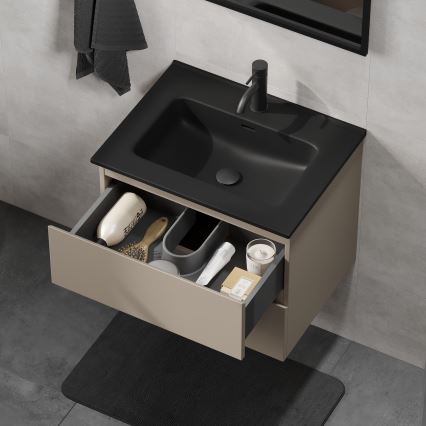 KENWOOD bathroom vanity unit with integrated sink 61x52x45 cm Marakesh/Black
