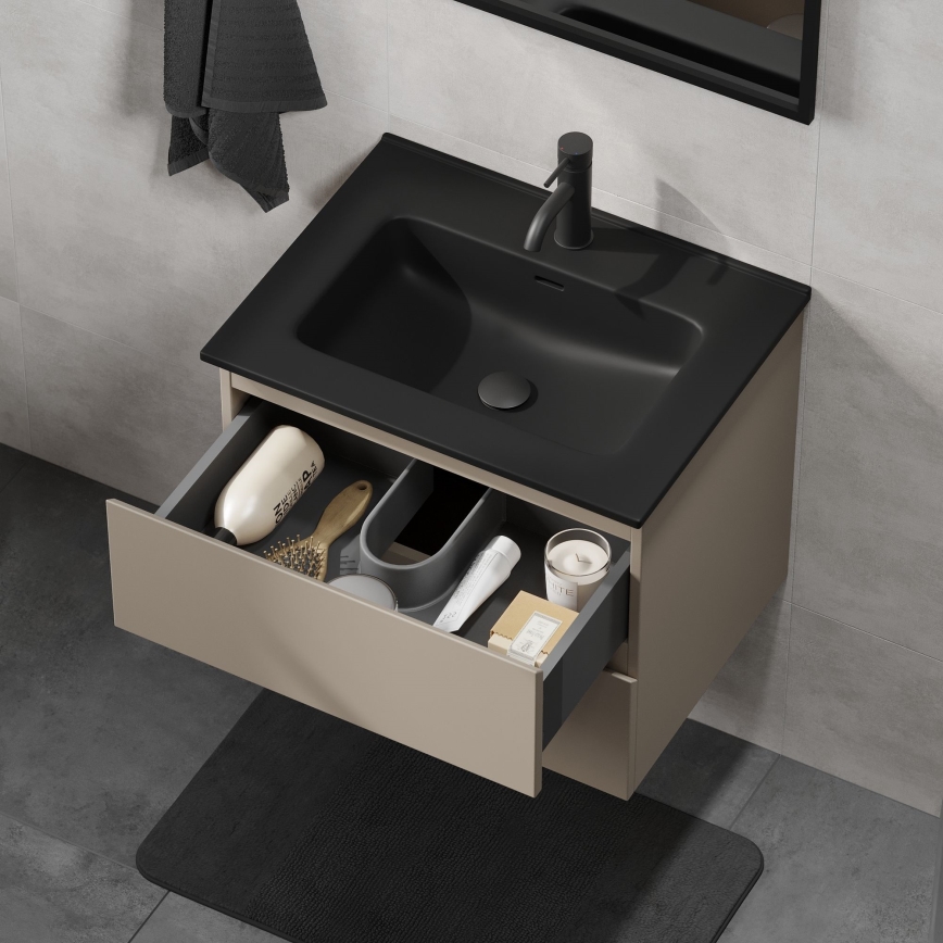 KENWOOD bathroom vanity unit with integrated sink 61x52x45 cm Marakesh/Black