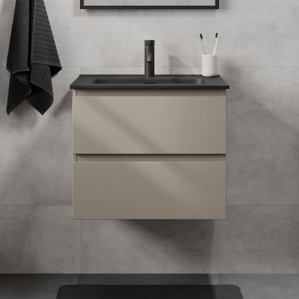 KENWOOD bathroom vanity unit with integrated sink 61x52x45 cm Marakesh/Black