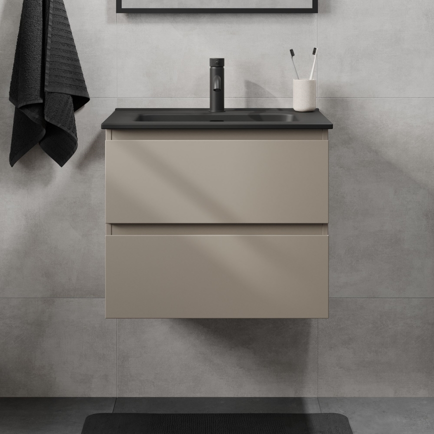 KENWOOD bathroom vanity unit with integrated sink 61x52x45 cm Marakesh/Black
