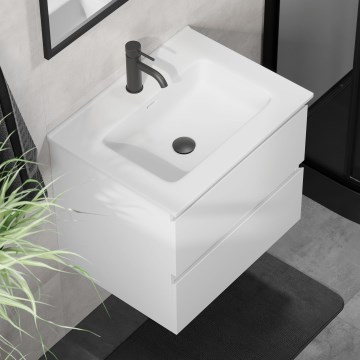 KENWOOD Bathroom Vanity with Basin, 61×52×47 cm, White