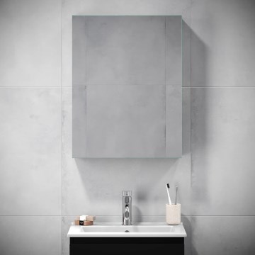 KENWOOD Mirrored Bathroom Cabinet 65x50 cm, Black