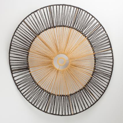 KERIA Universal Lampshade, 100 cm Diameter — Brown/Black
