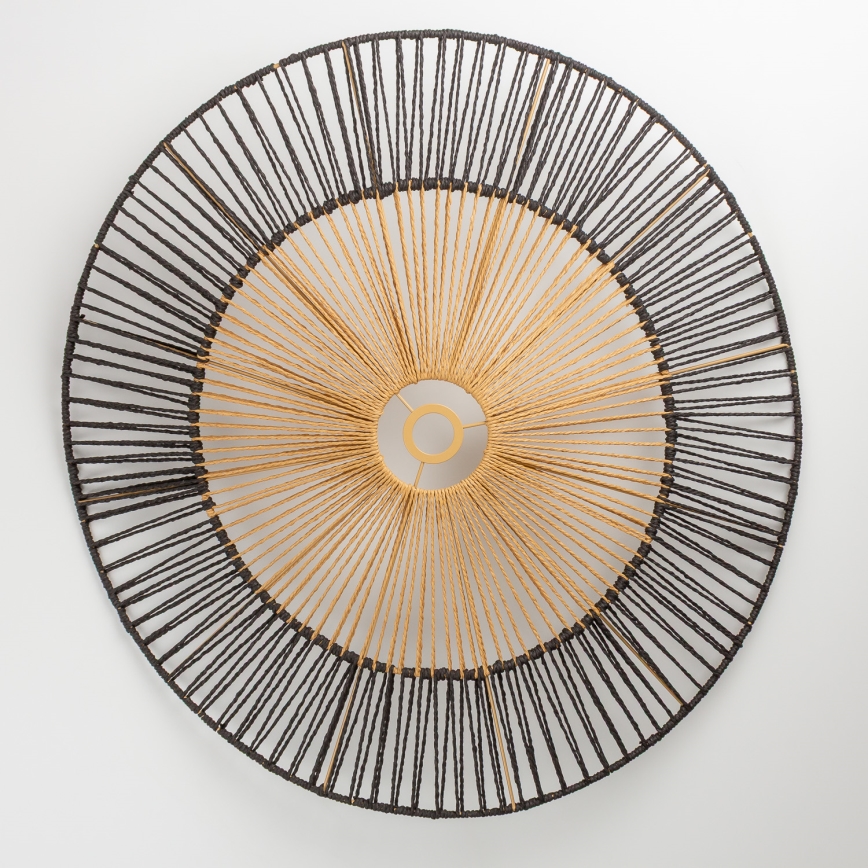 KERIA Universal Lampshade, 100 cm Diameter — Brown/Black