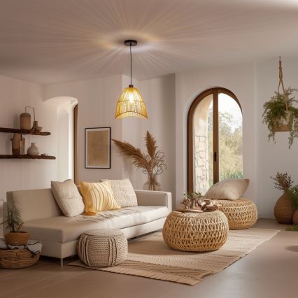 KERIA Universal Lampshade – 30 cm Diameter, Brown