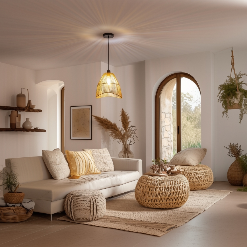 KERIA Universal Lampshade – 30 cm Diameter, Brown