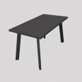 KERNO Extendable Dining Table 150/190x80 cm, Black