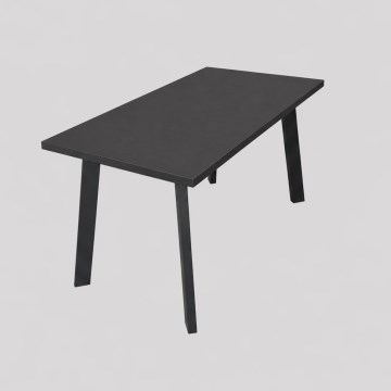 KERNO Extendable Dining Table 150/190x80 cm, Black