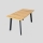 KERNO Extendable Dining Table 150/190x80 cm Craft Oak/Black