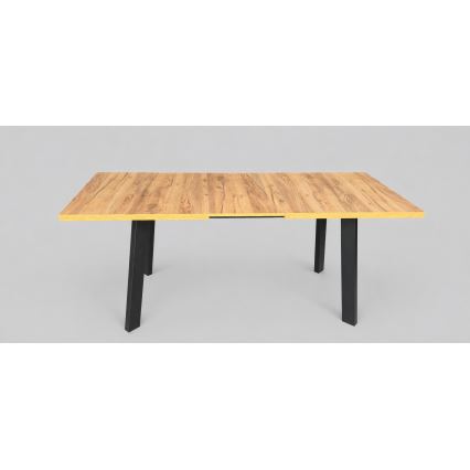 KERNO Extendable Dining Table 150/190x80 cm Craft Oak/Black