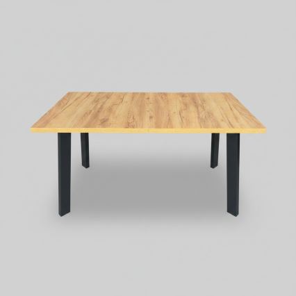 KERNO Extendable Dining Table 150/190x80 cm Craft Oak/Black