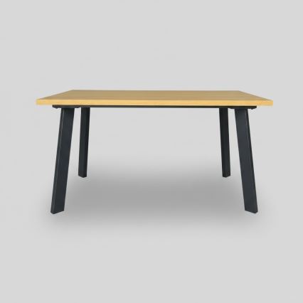 KERNO Extendable Dining Table 150/190x80 cm Craft Oak/Black