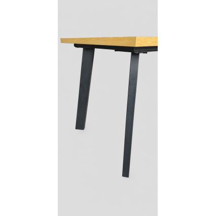 KERNO Extendable Dining Table 150/190x80 cm Craft Oak/Black