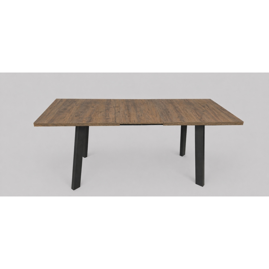 KERNO Extendable Dining Table 150/190x80 cm, Lefkas Oak/Black