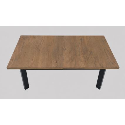 KERNO Extendable Dining Table 150/190x80 cm, Lefkas Oak/Black