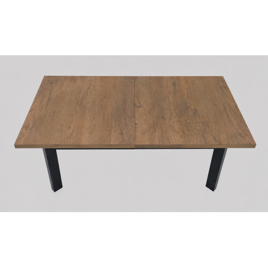 KERNO Extendable Dining Table 150/190x80 cm, Lefkas Oak/Black