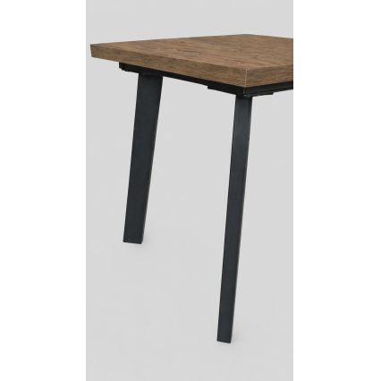 KERNO Extendable Dining Table 150/190x80 cm, Lefkas Oak/Black