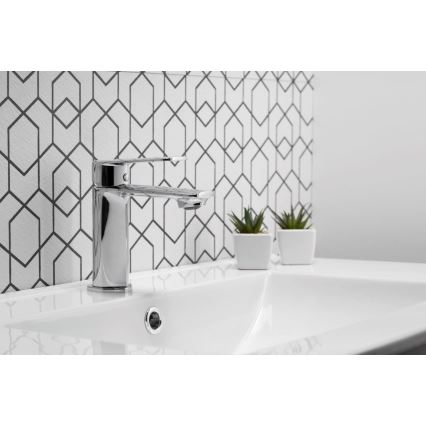 KFA Armatura 4422-815-00 - Basin tap + waste with overflow AGAT 15,2 cm shiny chrome