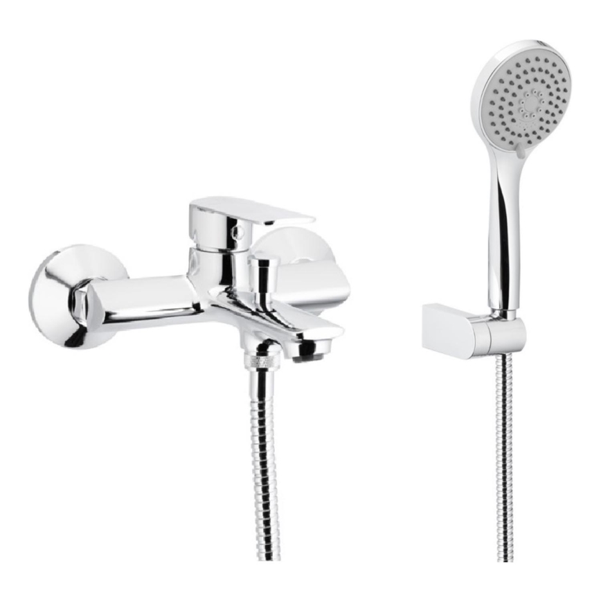 KFA Armatura 4424-510-00 - Bath set with tap AGAT shiny chrome