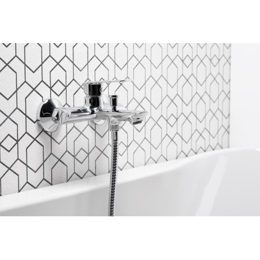 KFA Armatura 4424-510-00 - Bath set with tap AGAT shiny chrome