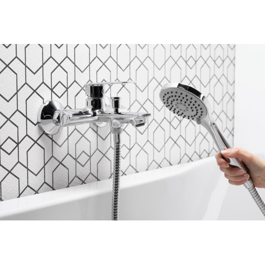 KFA Armatura 4424-510-00 - Bath set with tap AGAT shiny chrome